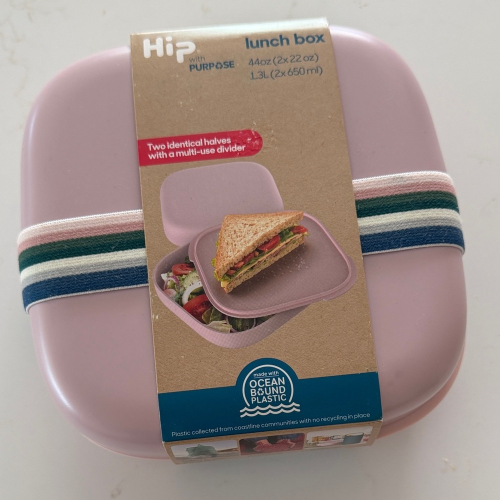 New Hip with Purpose Pink Lunch Box